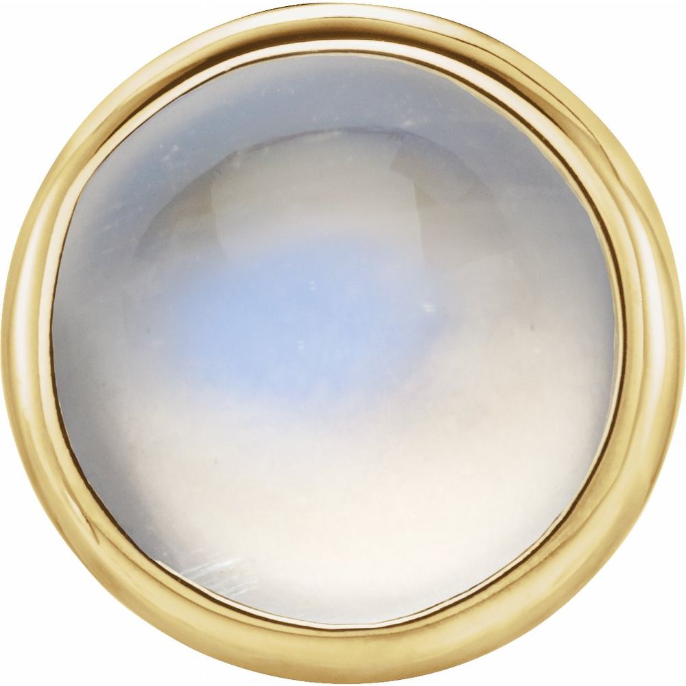 14K Yellow Gold Gold Round Bezel Setting