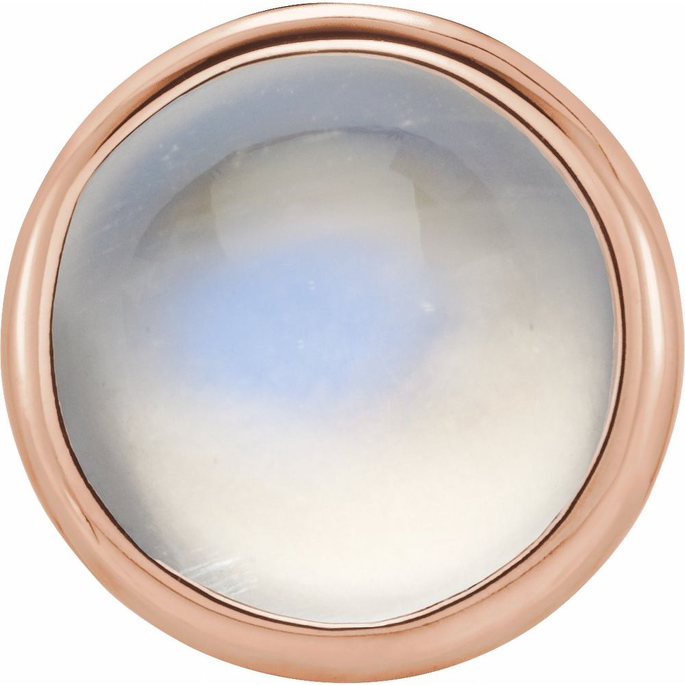 14K Rose Gold Gold Round Bezel Setting