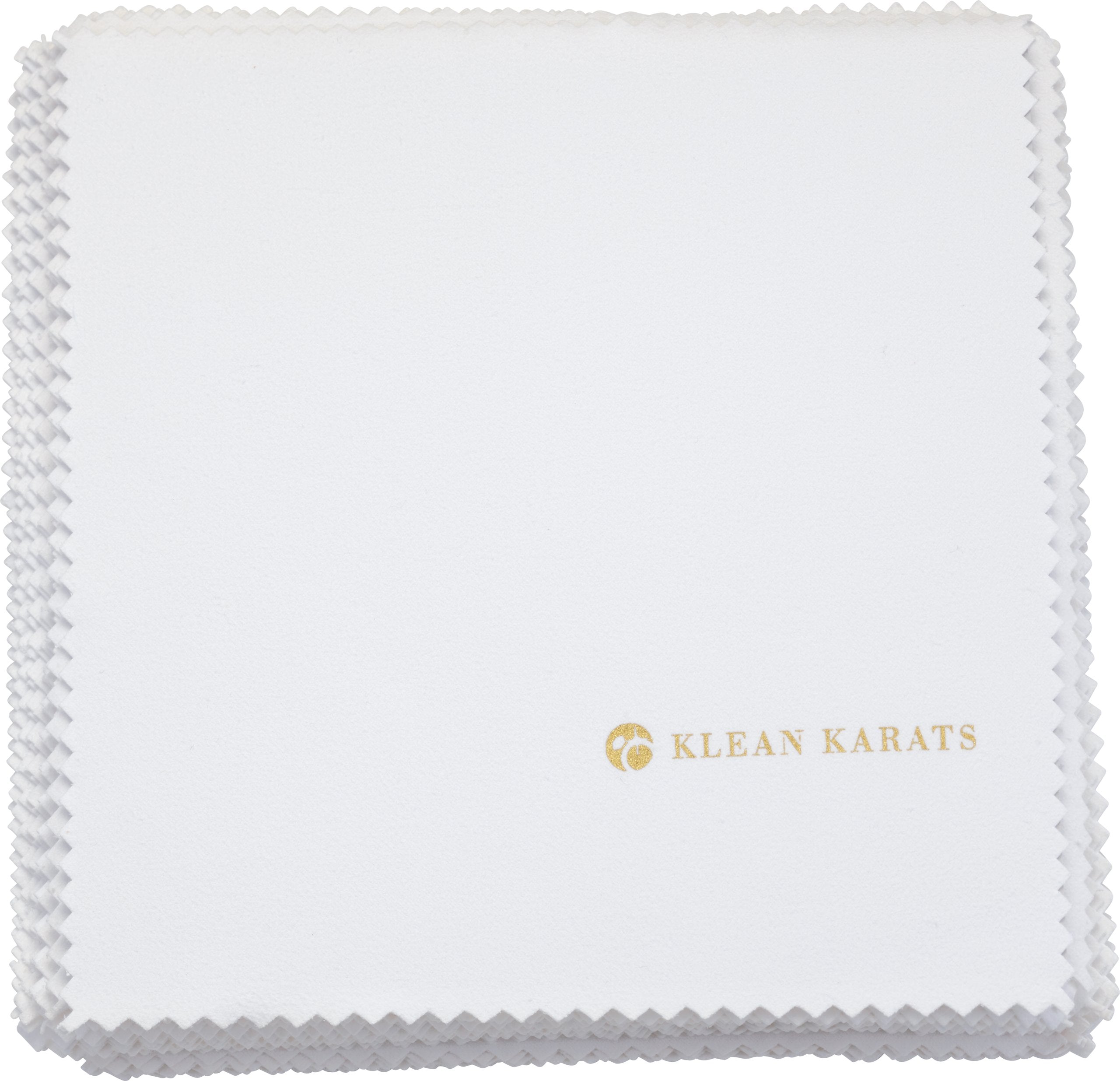 8x8 Inch Treated Polishing Cloth - Pack of 50 by Klean Karats