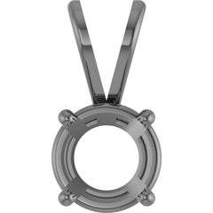 10K Yellow Round 4-Prong Basket Pendant Mounting