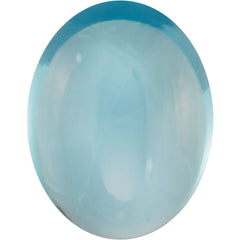 Oval Natural Cabochon Swiss Blue Topaz