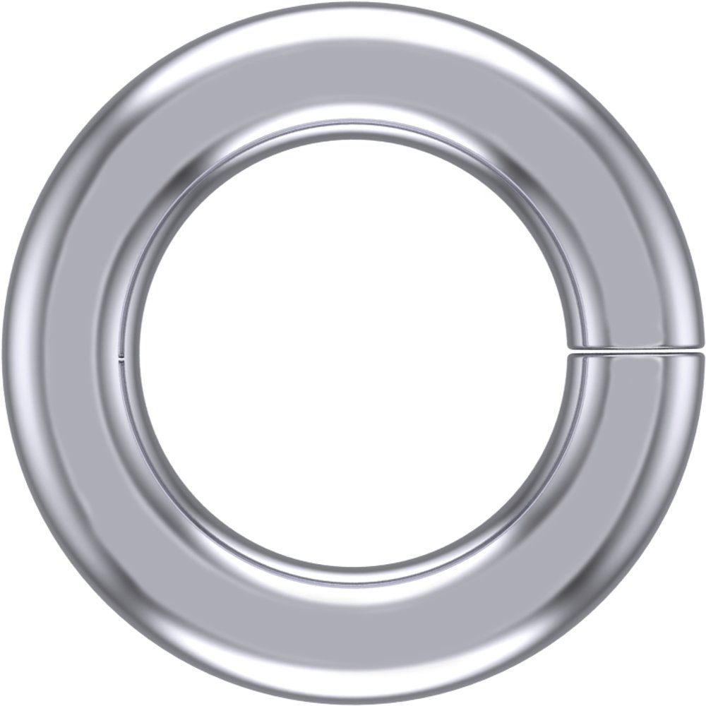 10K White Gold 2 mm ID Round Jump Ring