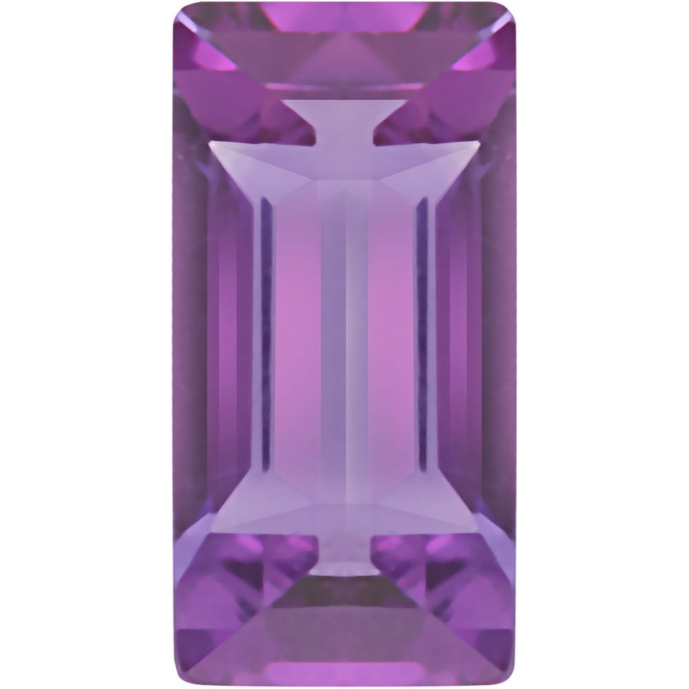 Straight Baguette Natural Amethyst