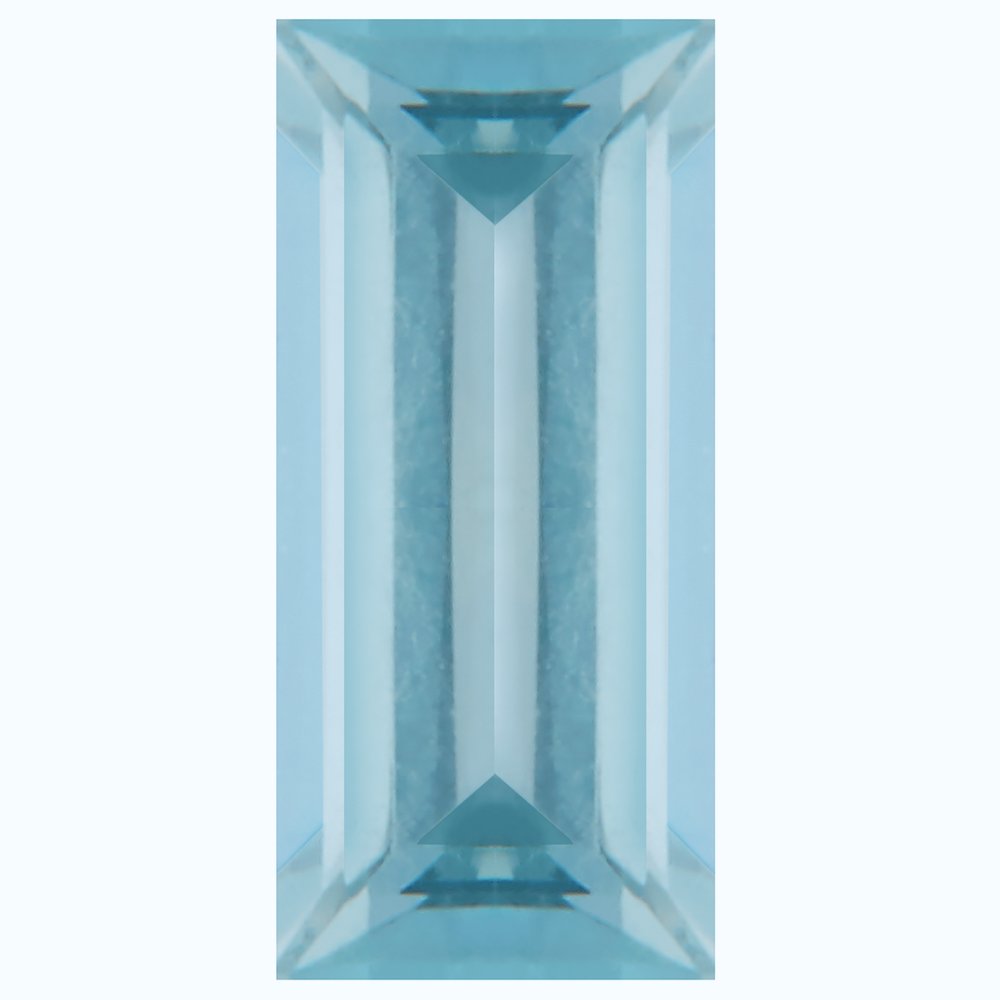 Straight Baguette Natural Aquamarine