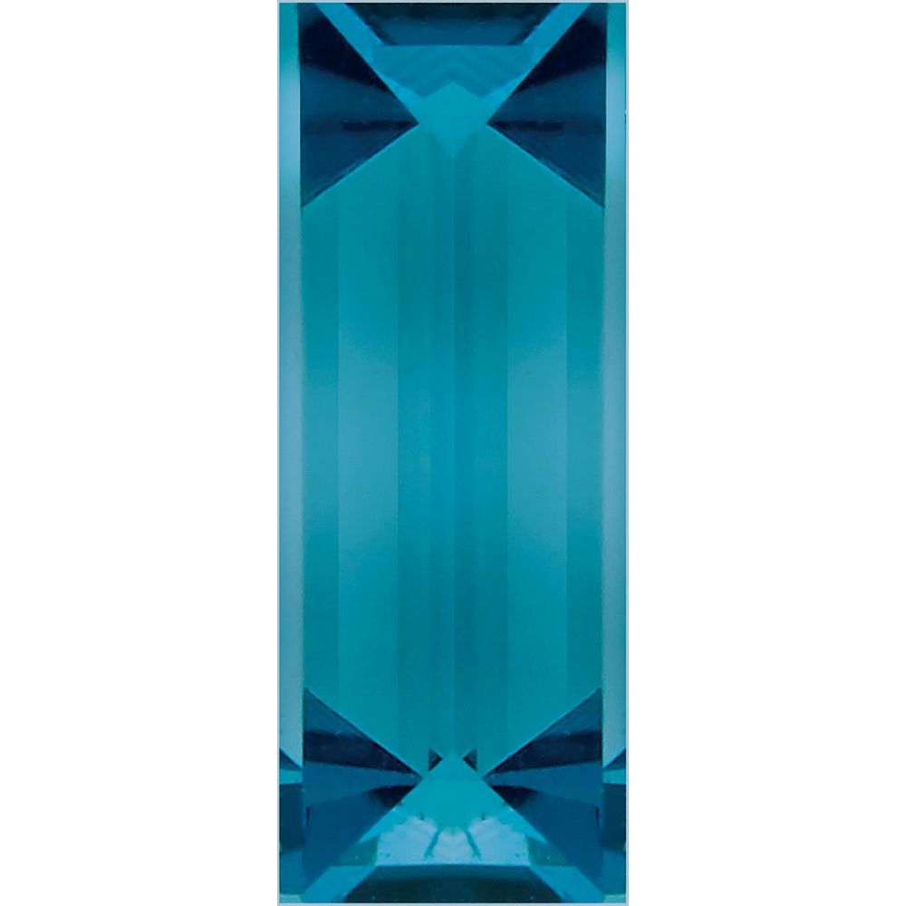 Straight Baguette Natural London Blue Topaz