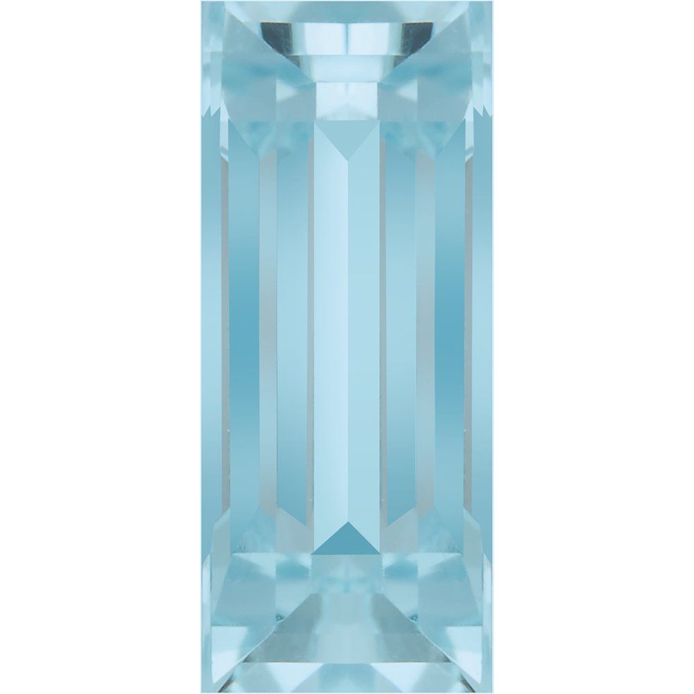 Straight Baguette Natural Sky Blue Topaz