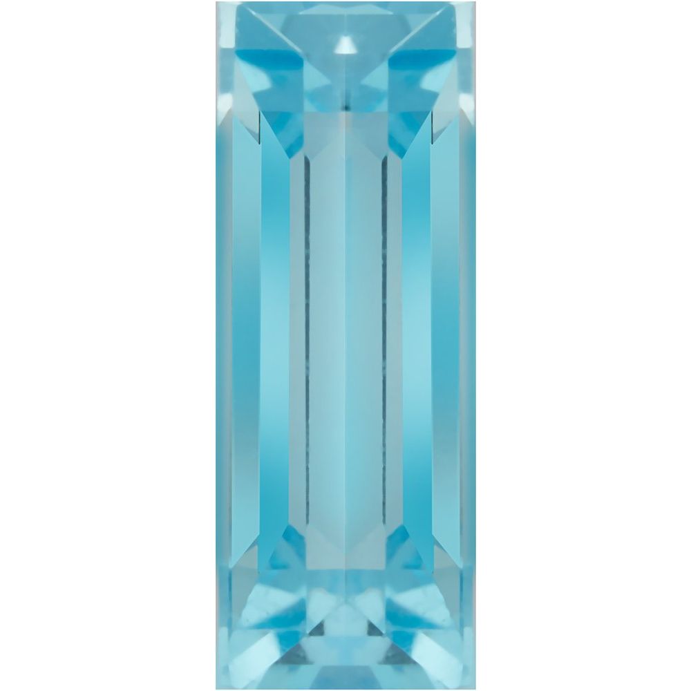 Straight Baguette Natural Swiss Blue Topaz