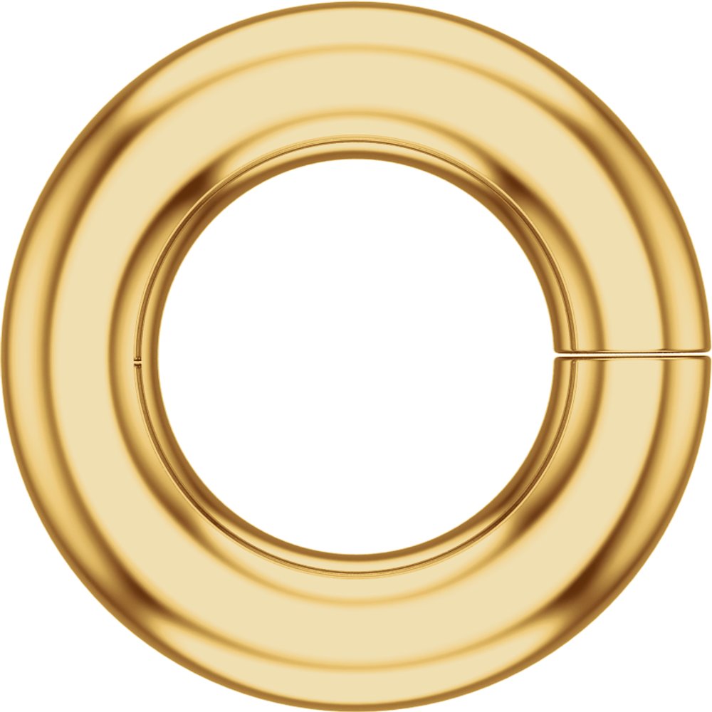 10K Yellow Gold 0.4 mm ID Round Jump Ring