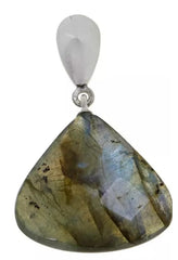 Jay King Sterling Silver Multicolor Faceted Labradorite Drop Earrings 1-1/2"