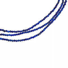 Jay King Sterling Silver Blue Lapis Bead 3-Strand Necklace 18"