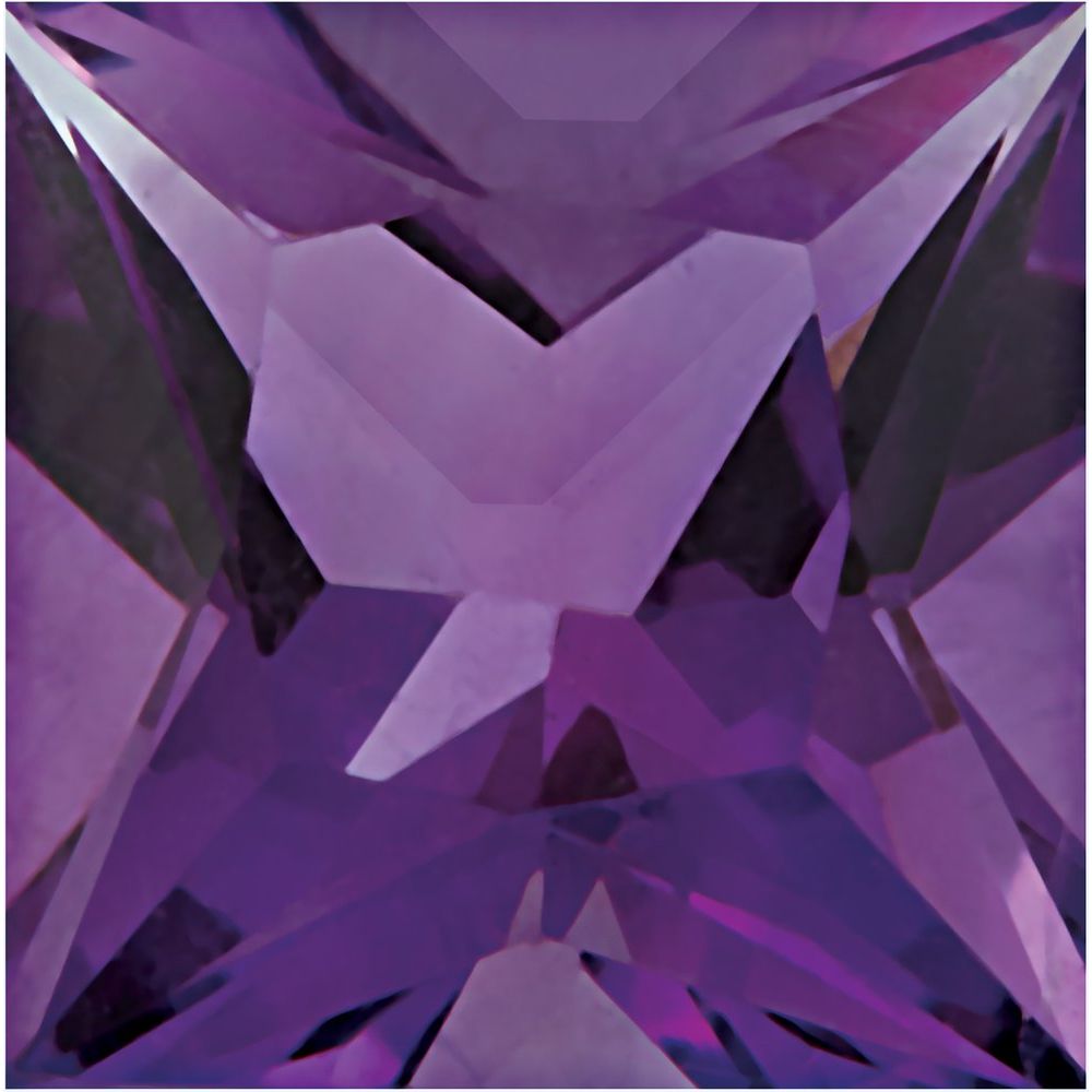 Square Natural Amethyst