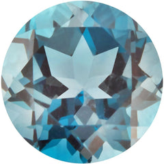 Round Natural London Blue Topaz