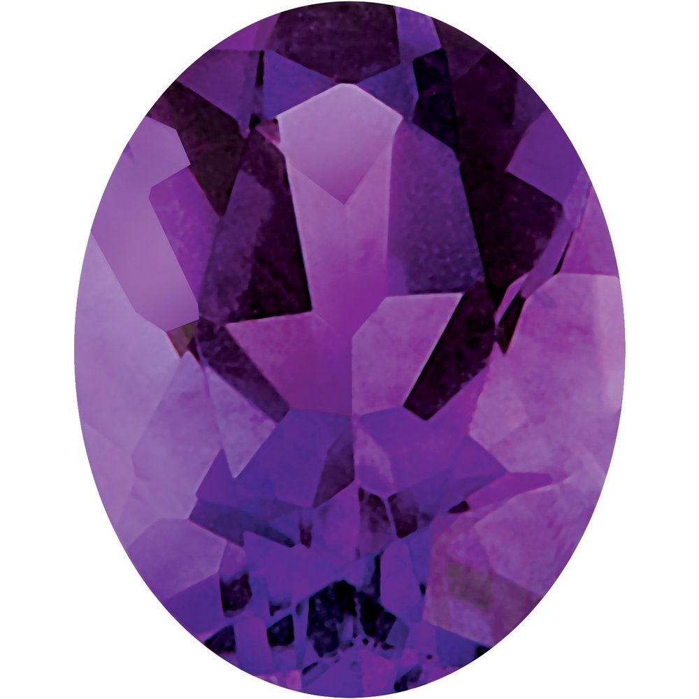 Oval Natural Amethyst