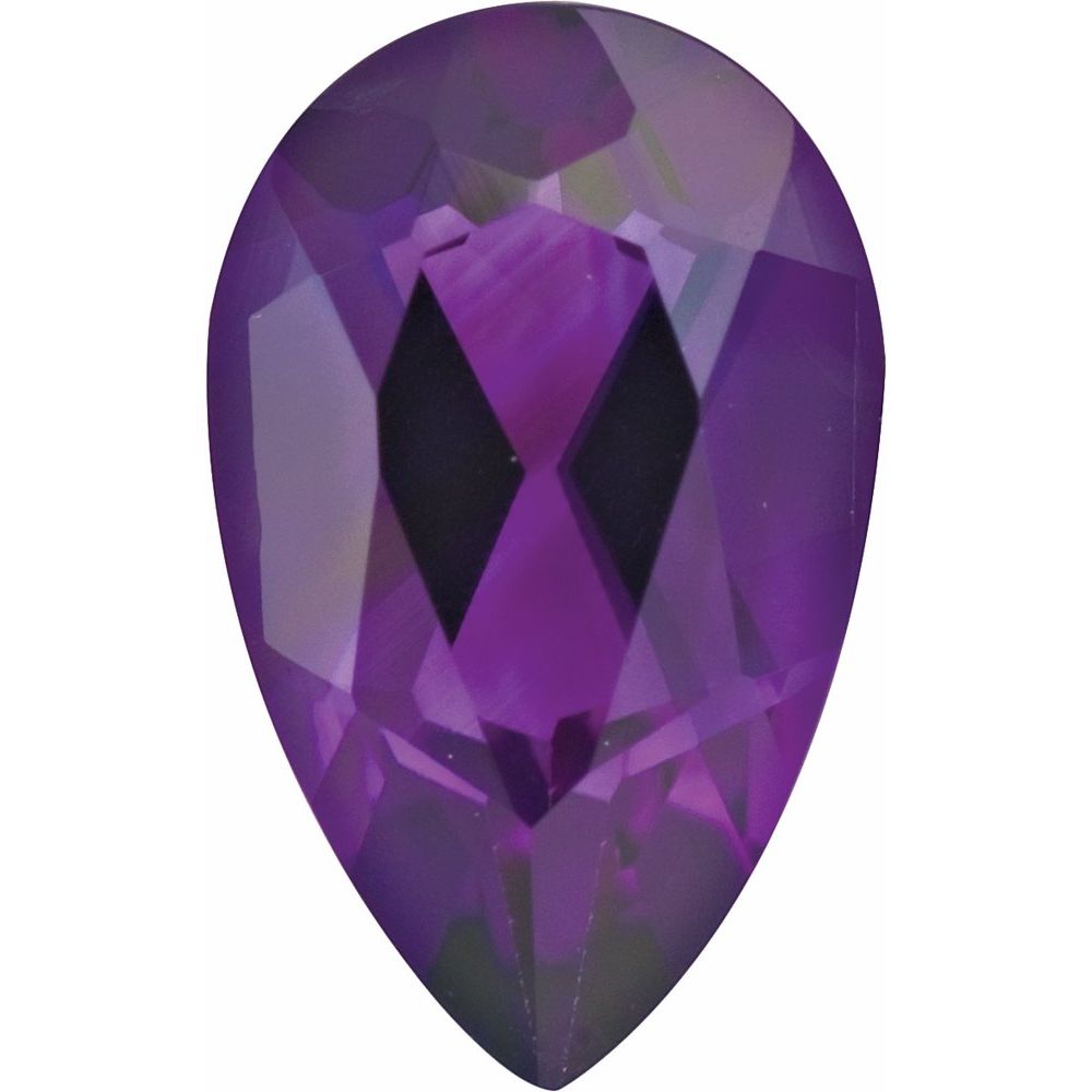 Pear Natural Amethyst