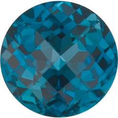 Round Natural London Blue Topaz