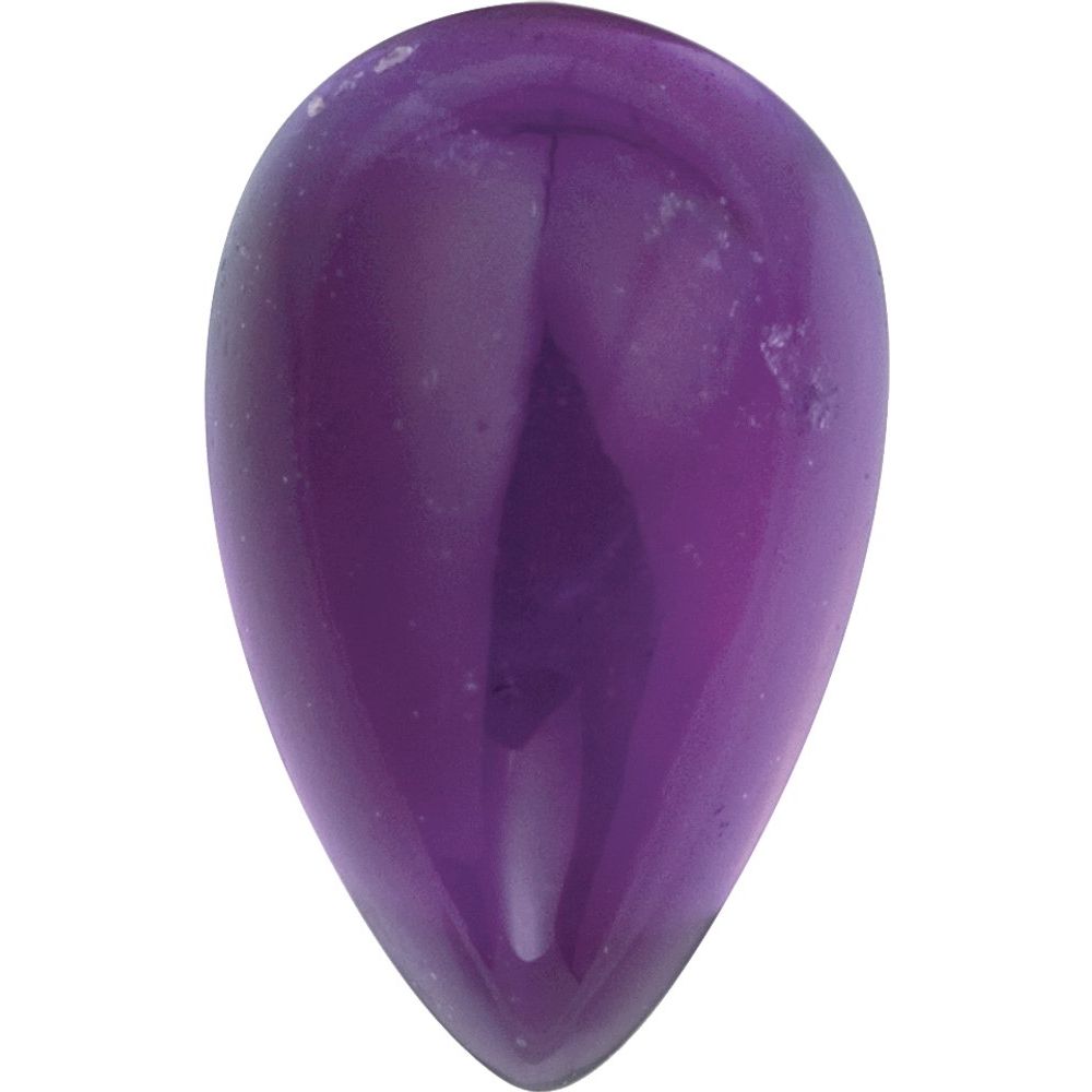 Pear Natural Cabochon Amethyst