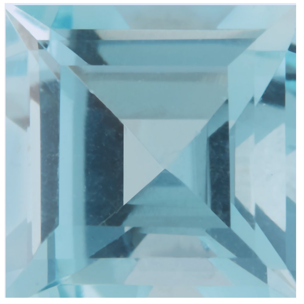 Square Natural Aquamarine