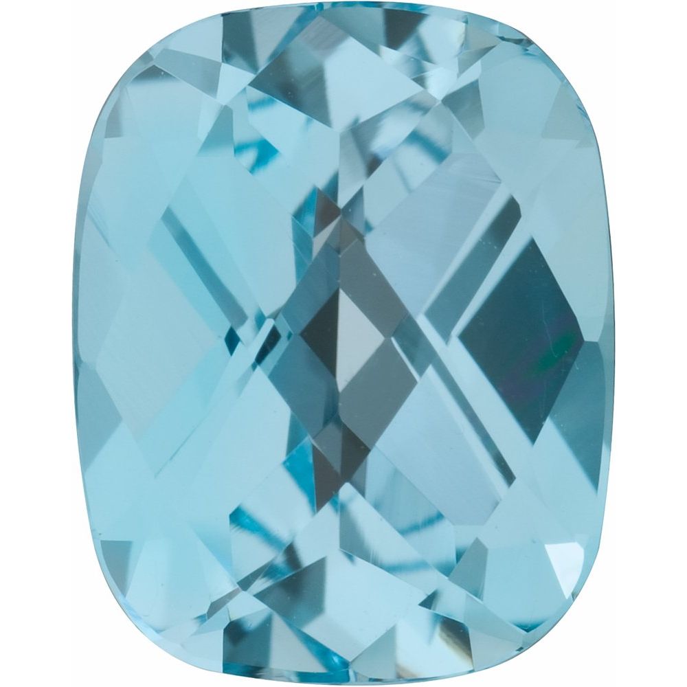 Antique Cushion Natural Sky Blue Topaz