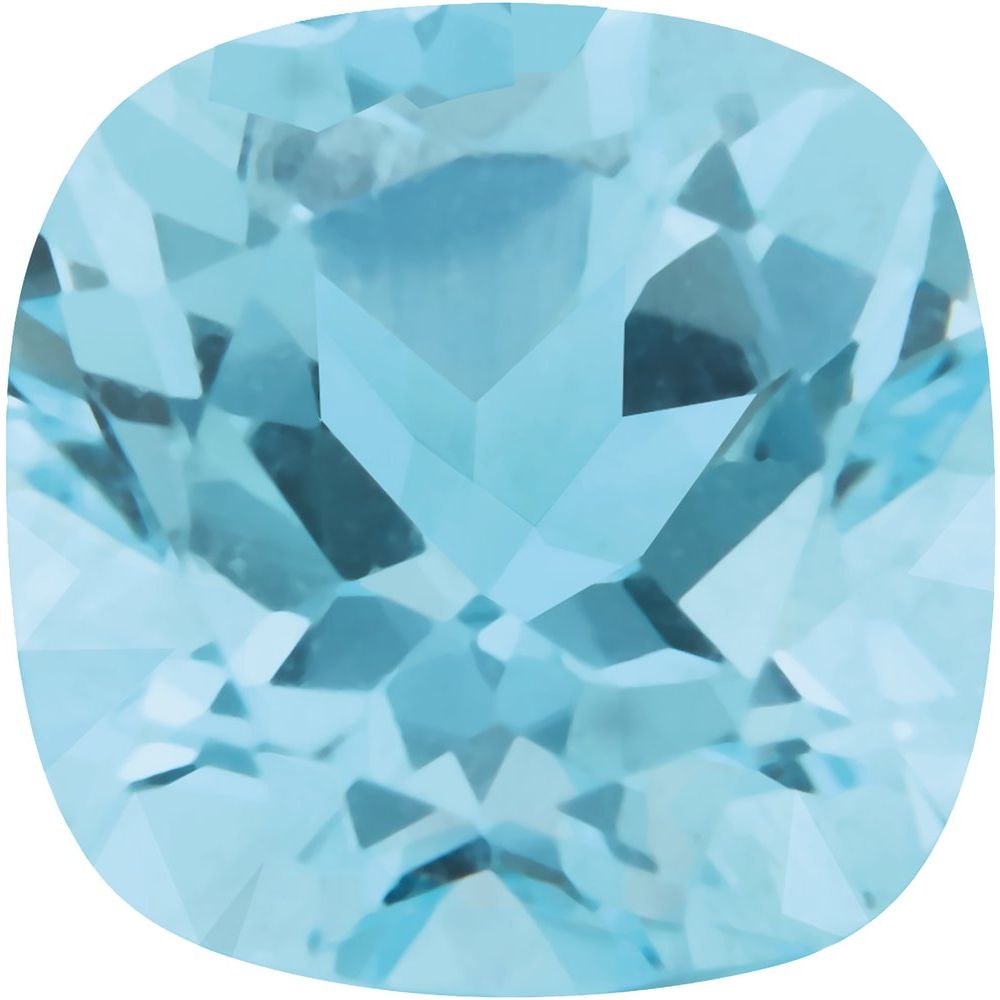 Cushion Natural Sky Blue Topaz