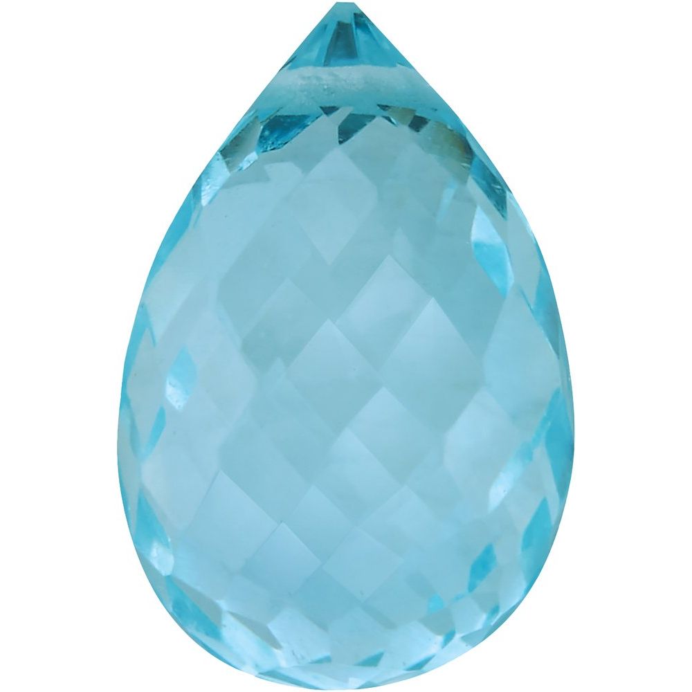 Briolette Natural Sky Blue Topaz