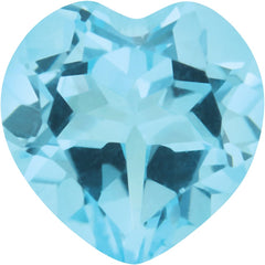 Heart Natural Sky Blue Topaz