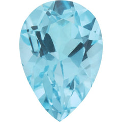 Pear Natural Sky Blue Topaz