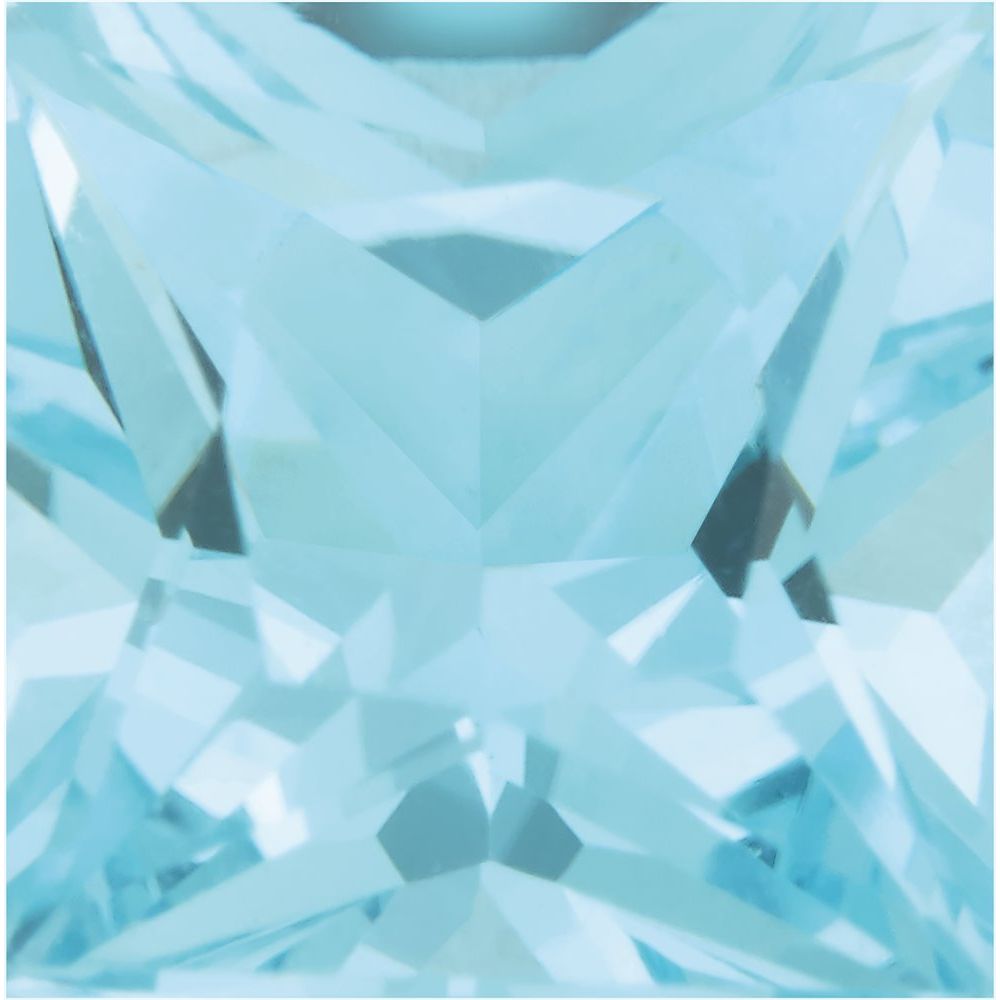 Square Natural Sky Blue Topaz