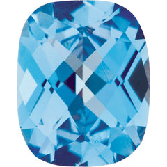 Antique Cushion Natural Swiss Blue Topaz