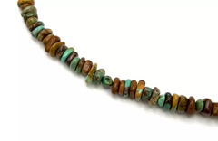 Jay King Beaded Freeform Multicolor Turquoise Gemstone Chip Necklace 18"