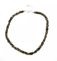 Jay King Beaded Freeform Multicolor Turquoise Gemstone Chip Necklace 18"