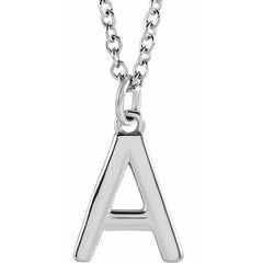 Sterling Silver Initial 16" Necklace