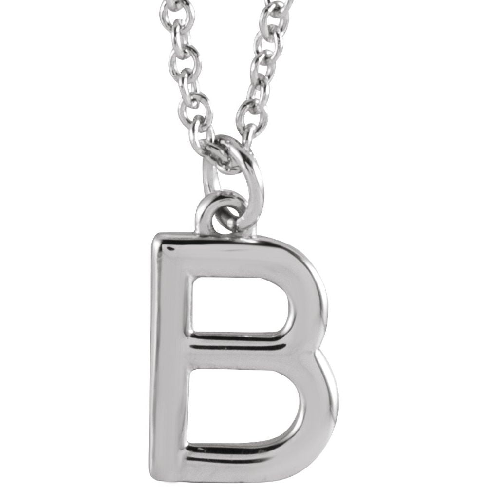 Sterling Silver Initial 16" Necklace