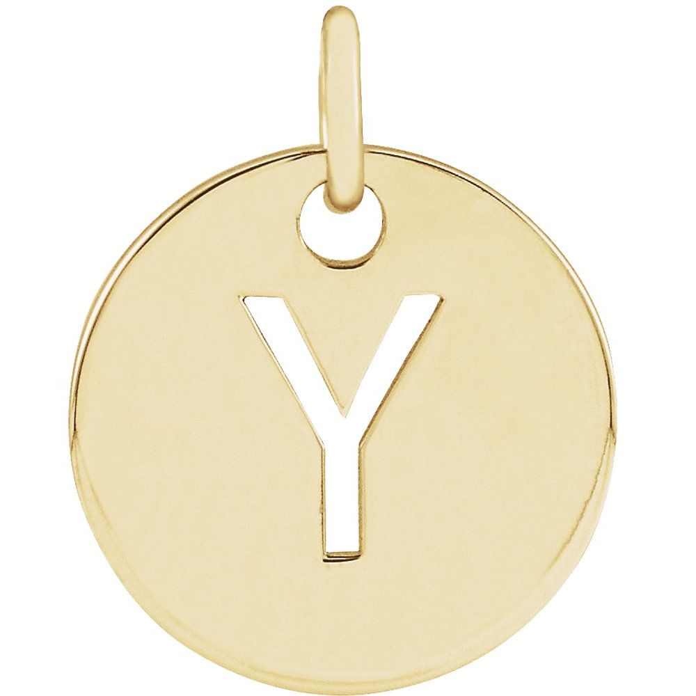 Yellow gold Personalized  Pendant