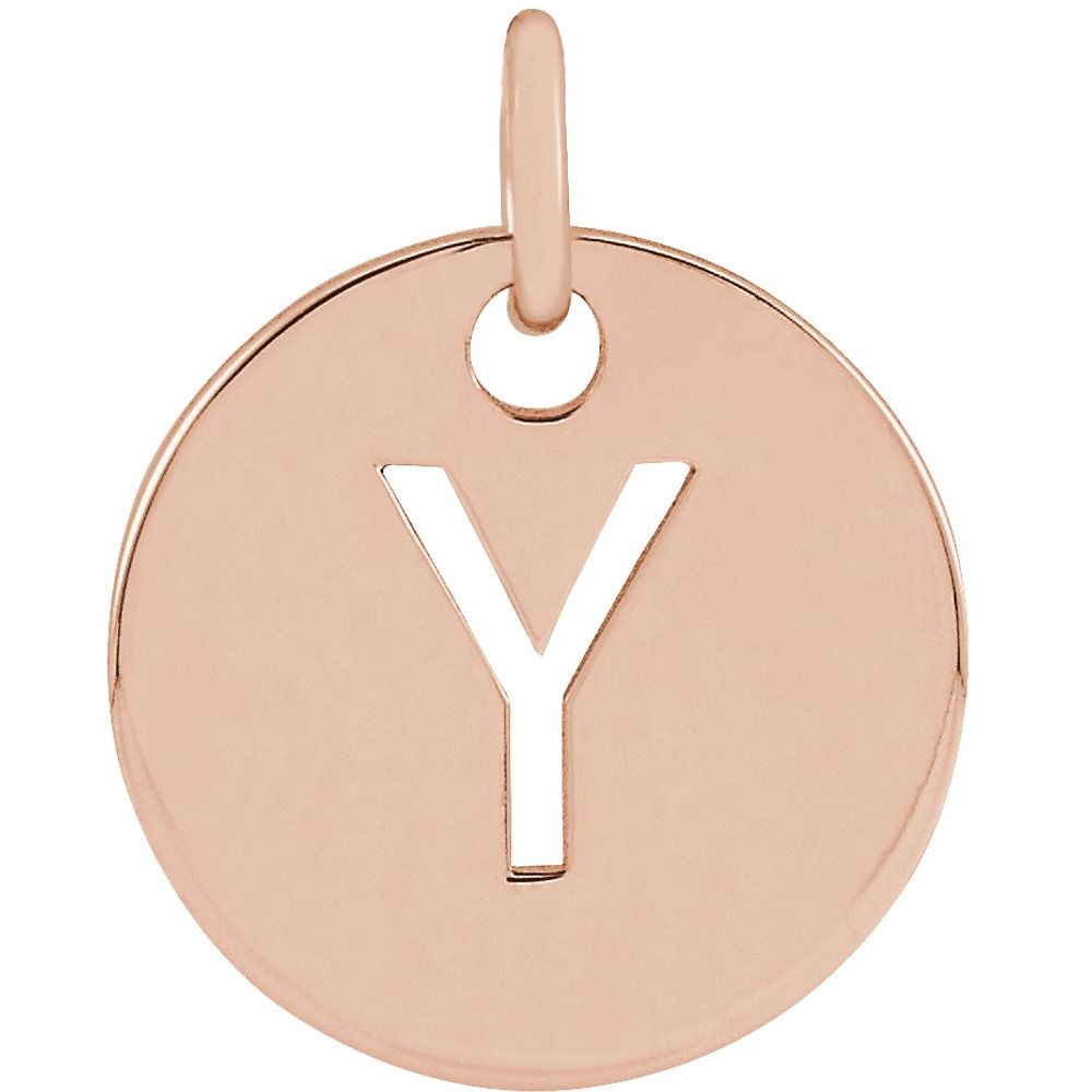 14K Rose Gold Personalized  Pendant