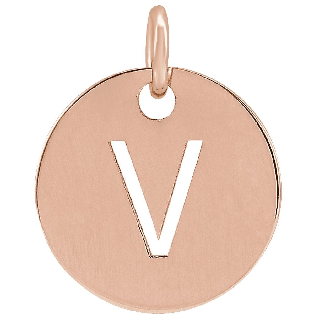 14K Rose Gold Personalized  Pendant