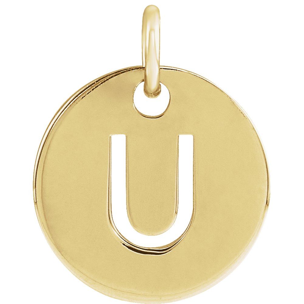 Yellow gold Personalized  Pendant