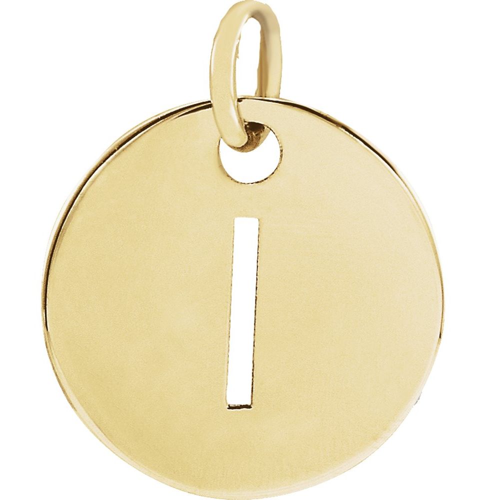 18K Yellow Gold-Plated Sterling Silver Personalized  Pendant