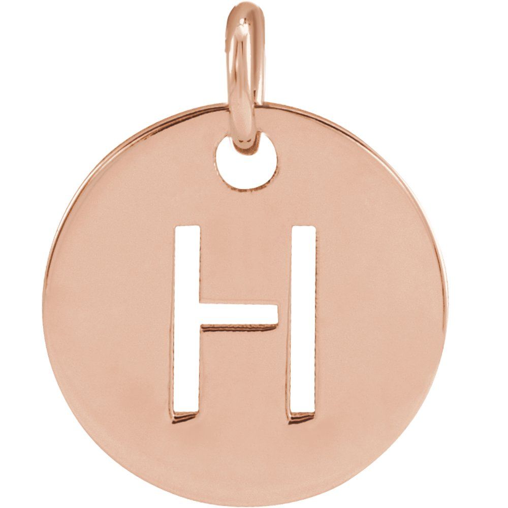 14K Rose Gold Personalized  Pendant