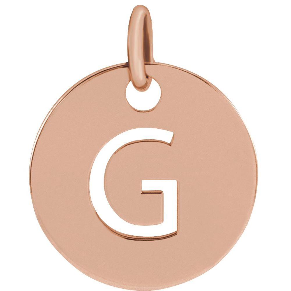 14K Rose Gold Personalized  Pendant