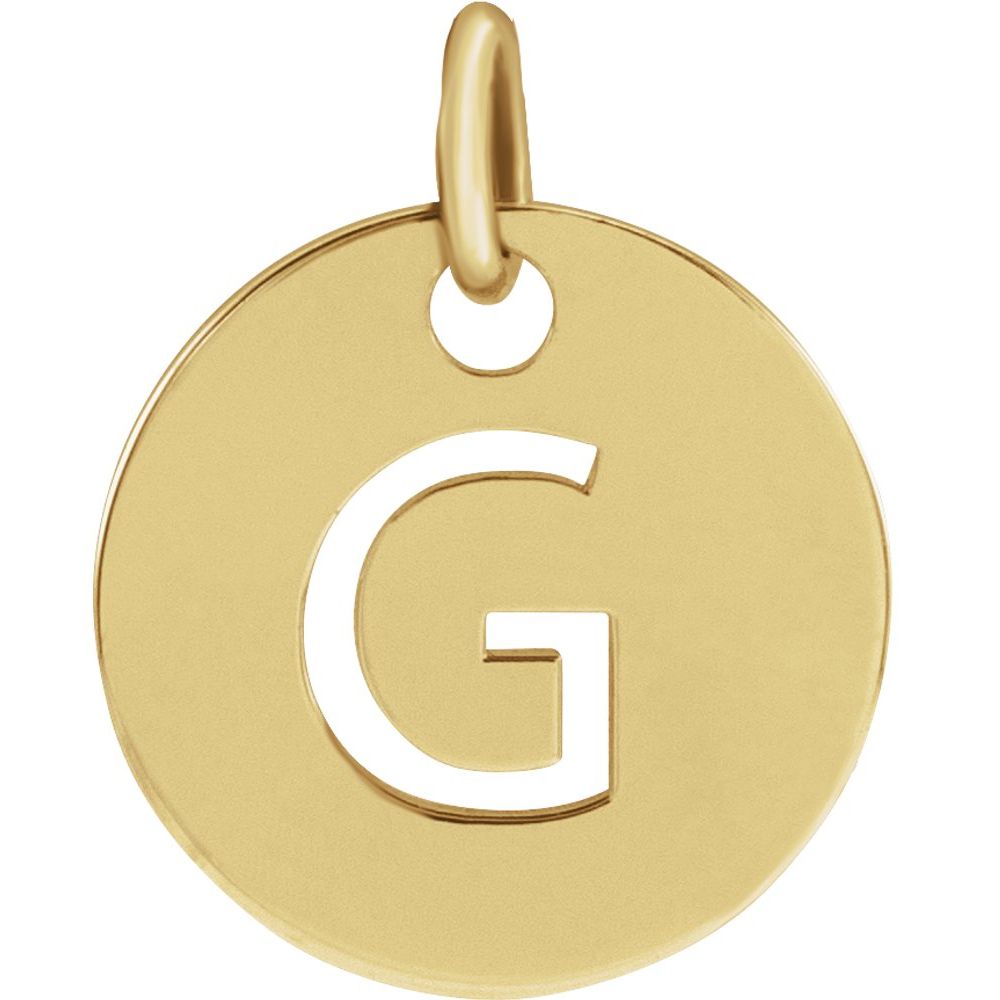 Yellow gold Personalized  Pendant