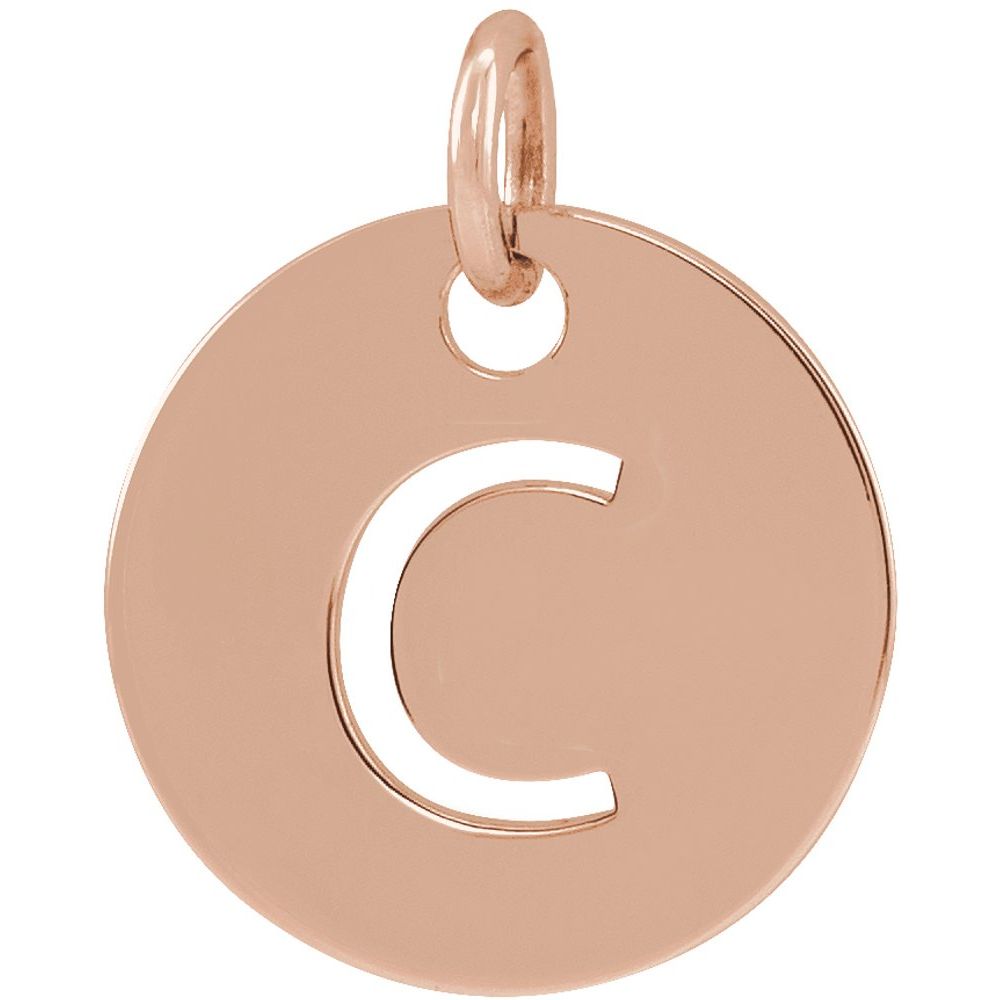 14K Rose Gold Personalized  Pendant