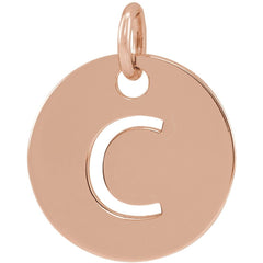 18K Rose Gold-Plated Sterling Silver Personalized  Pendant