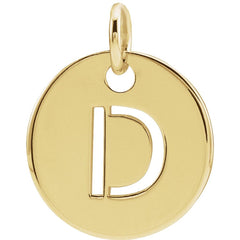 18K Yellow Gold-Plated Sterling Silver Personalized  Pendant