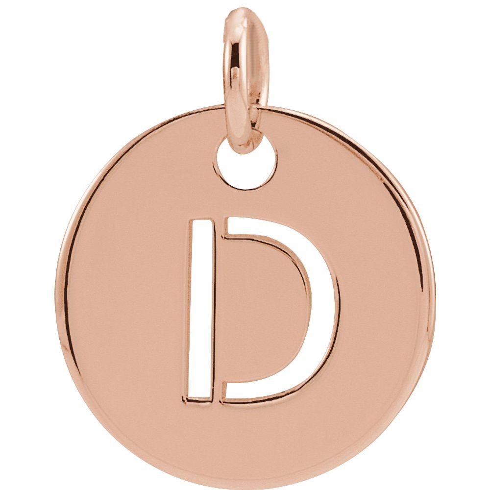 14K Rose Gold Personalized  Pendant