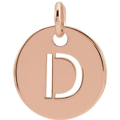 18K Rose Gold-Plated Sterling Silver Personalized  Pendant