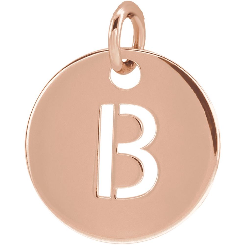 14K Rose Gold Personalized  Pendant