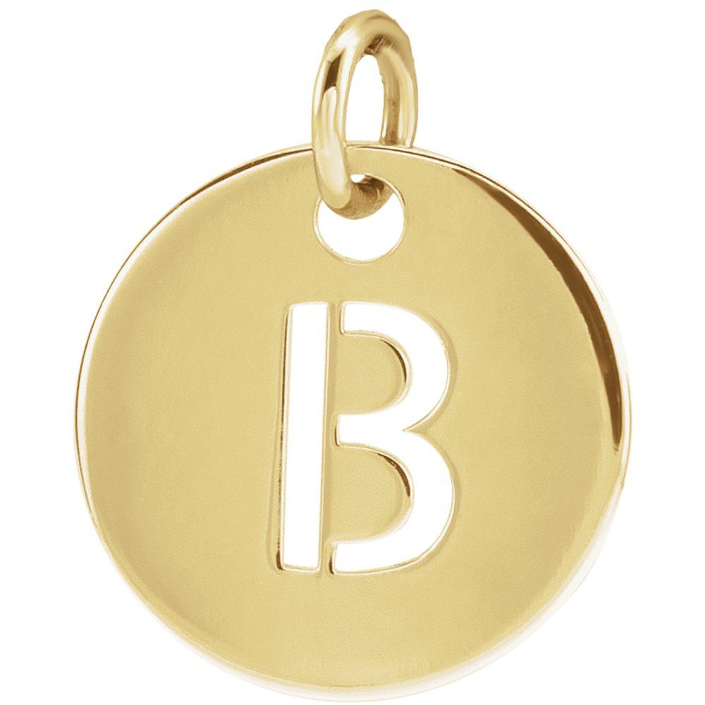 18K Yellow Gold-Plated Sterling Silver Personalized  Pendant