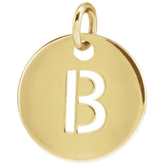 Yellow gold Personalized  Pendant