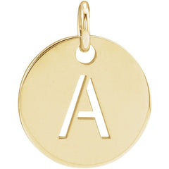 18K Yellow Gold-Plated Sterling Silver Personalized  Pendant