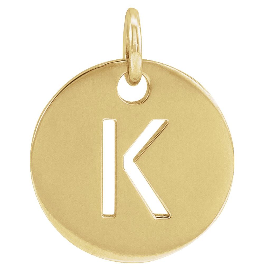 Yellow gold Personalized  Pendant